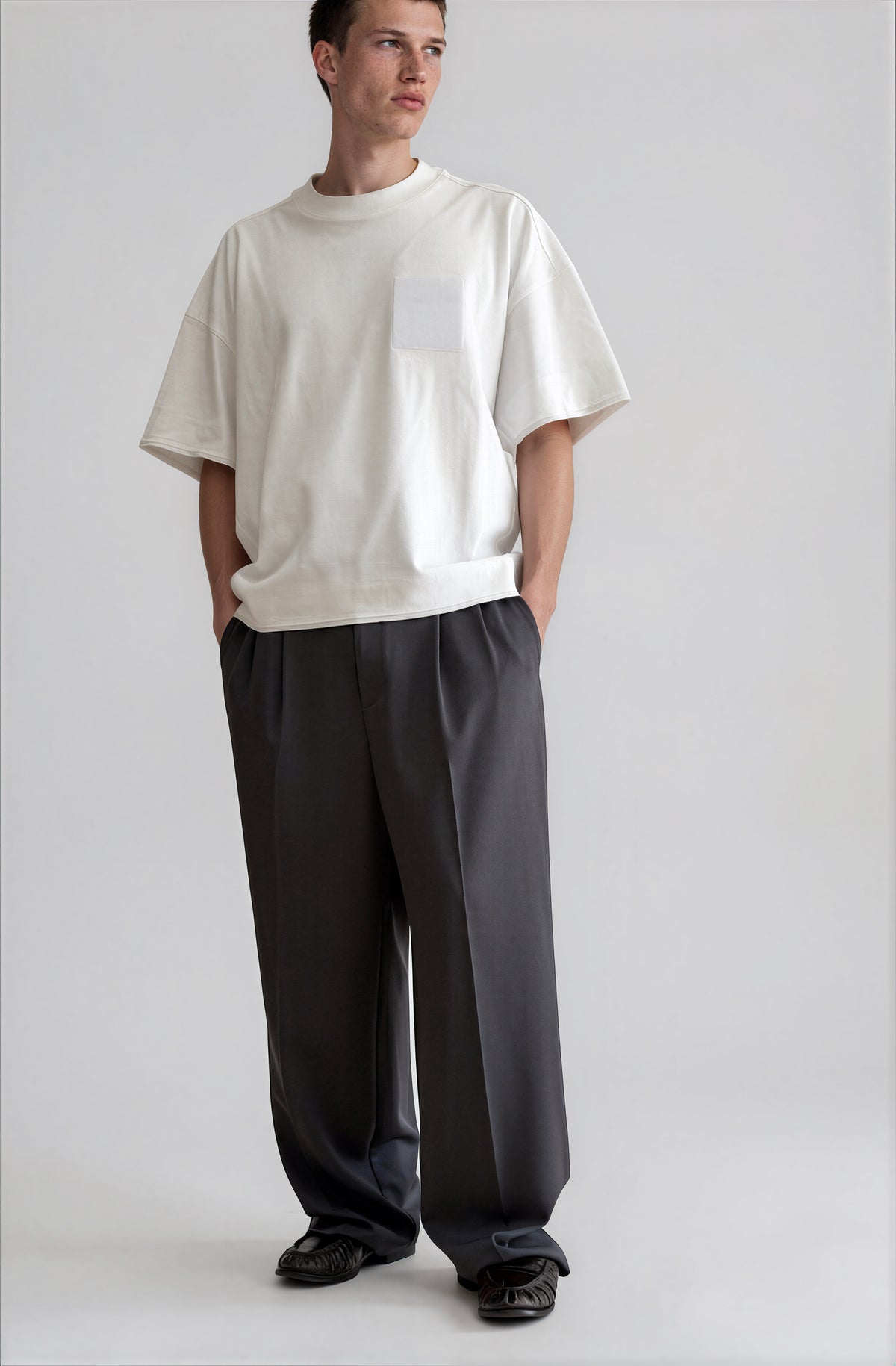 TAILORED WIDE-LEG TROUSER "THE COLUMN"