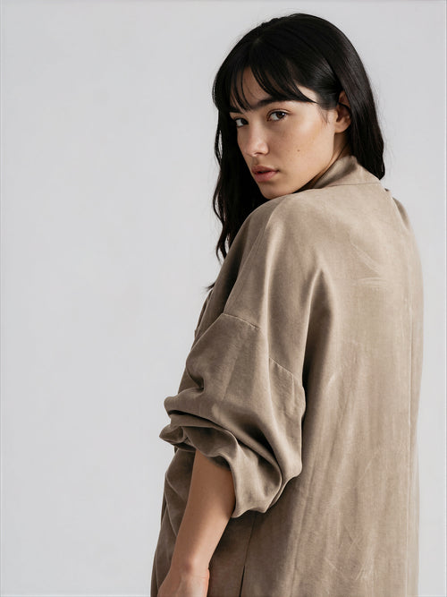 VESTIDO CON NUDO FRONTAL "THE DOOR"